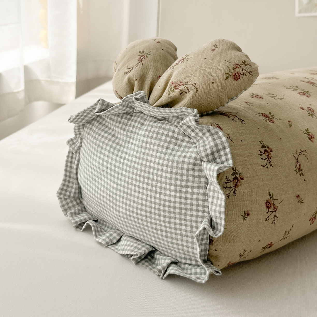 91家纺网 家纺一手货源 找家纺 小桃姐家纺 直播爆款全棉双层纱卡通荞麦枕芯枕头儿童学生成人护颈枕兔兔荞麦枕 一粟桔梗