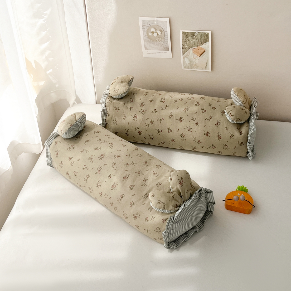 91家纺网 家纺一手货源 找家纺 小桃姐家纺 直播爆款全棉双层纱卡通荞麦枕芯枕头儿童学生成人护颈枕兔兔荞麦枕 一粟桔梗