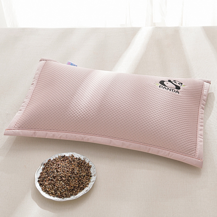 （总）小桃姐家纺 2025新款熊猫卡通小恐龙刺绣荞麦枕 枕头枕芯