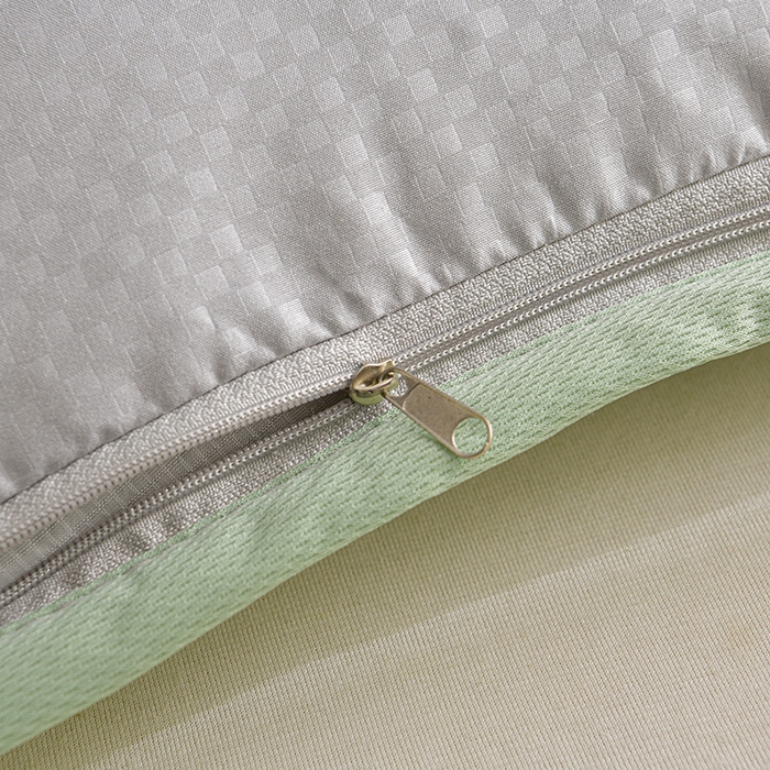 91家纺网 家纺一手货源 找家纺 小桃姐家纺 2025新款熊猫卡通小恐龙刺绣荞麦枕 枕头枕芯 绿色-小熊猫