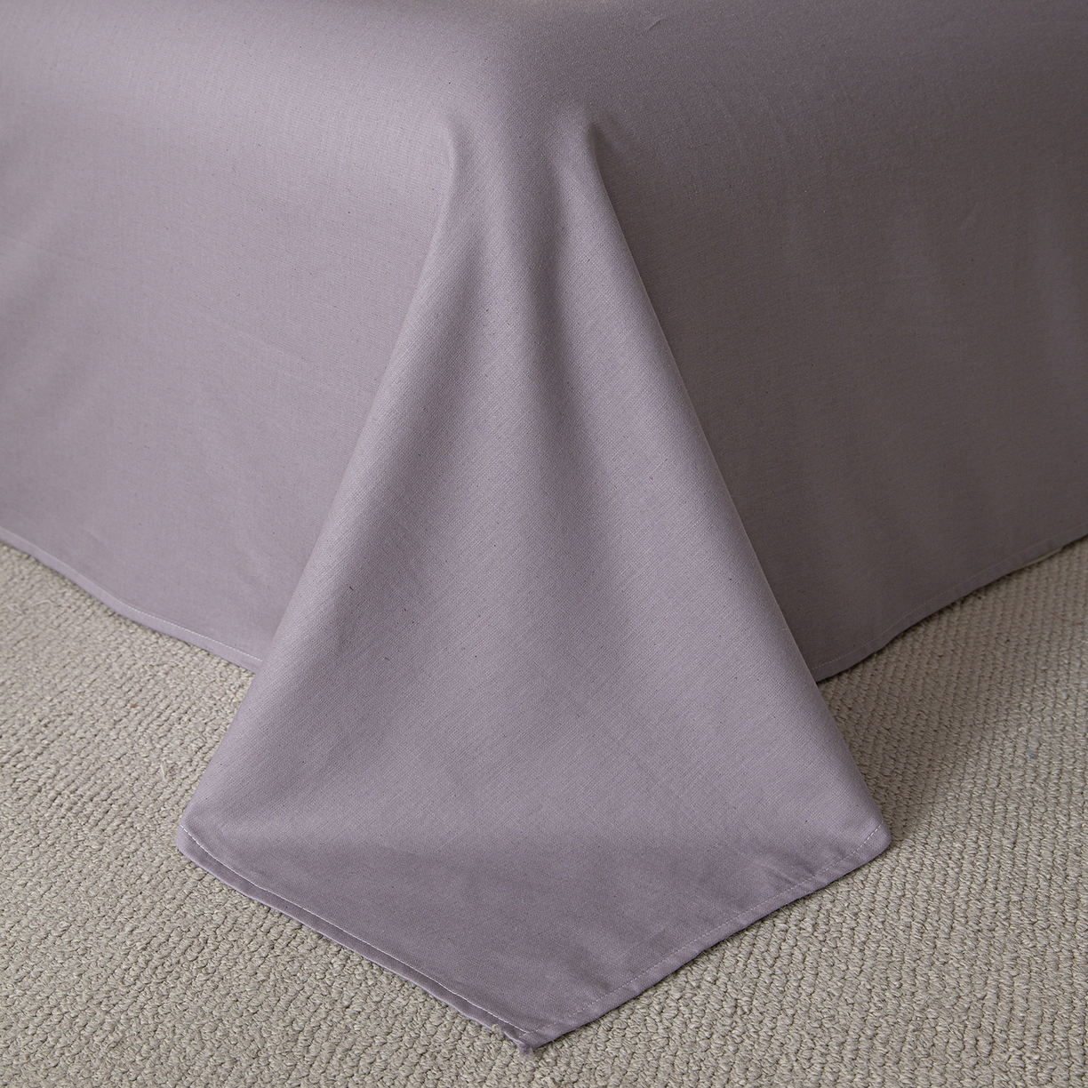 91家纺网 家纺一手货源 找家纺 （总）桃子家居 2026新款A类纯棉棉麻三角针工艺贝壳边简约水洗棉麻四件套系列