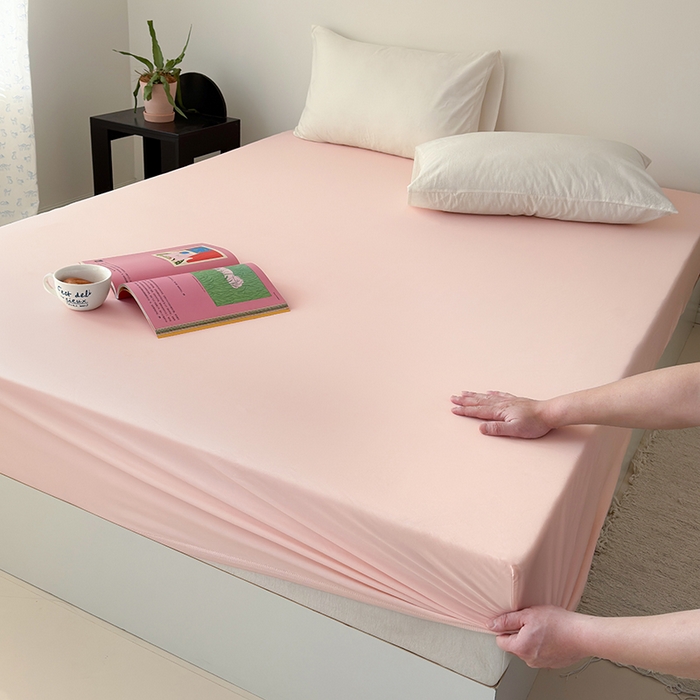 91家纺网 家纺一手货源 找家纺 法芙娜家纺 2025新款兰精天丝60天丝床笠 若草绿