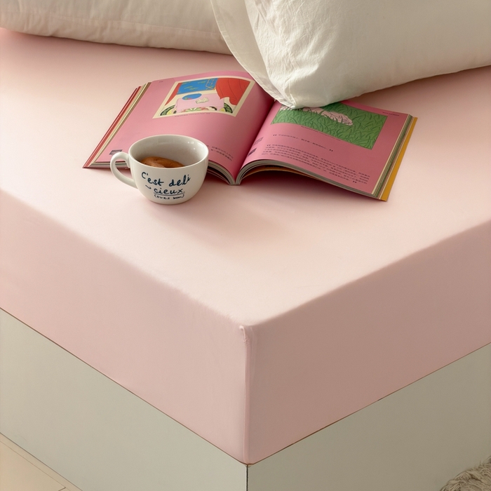 91家纺网 家纺一手货源 找家纺 （总）法芙娜家纺 2026新款纯色165克双面锦氨凉感冰皮床笠