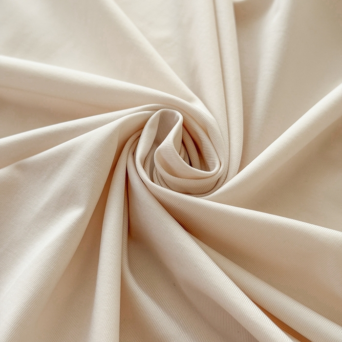 91家纺网 家纺一手货源 找家纺 法芙娜家纺 2026新款纯色165克双面锦氨凉感冰皮床笠 杏色