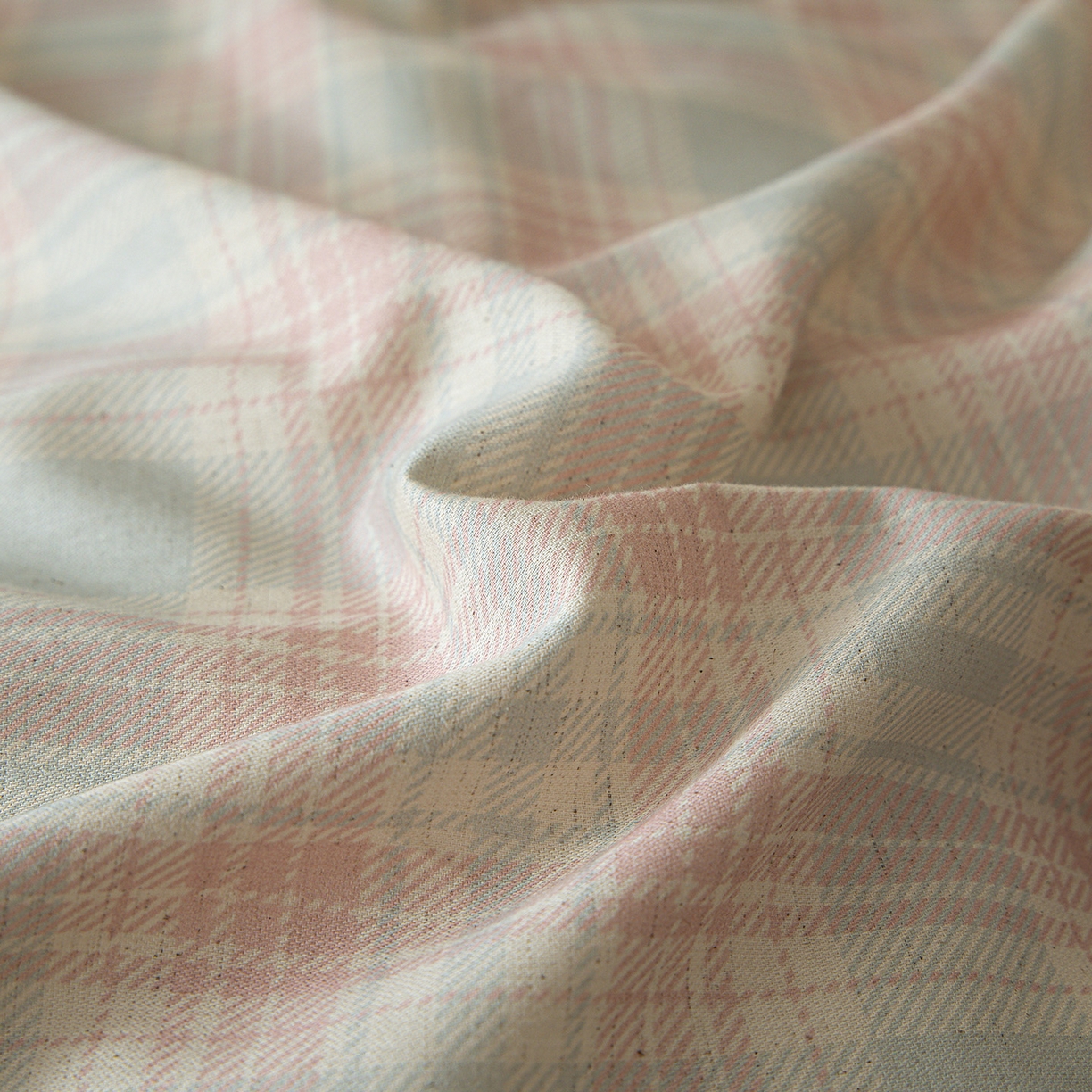 91家纺网 家纺一手货源 找家纺 桃子家居 2026新款A类纯棉棉麻三角针工艺贝壳边简约水洗棉麻四件套系列 棉麻-三角针马卡龙格