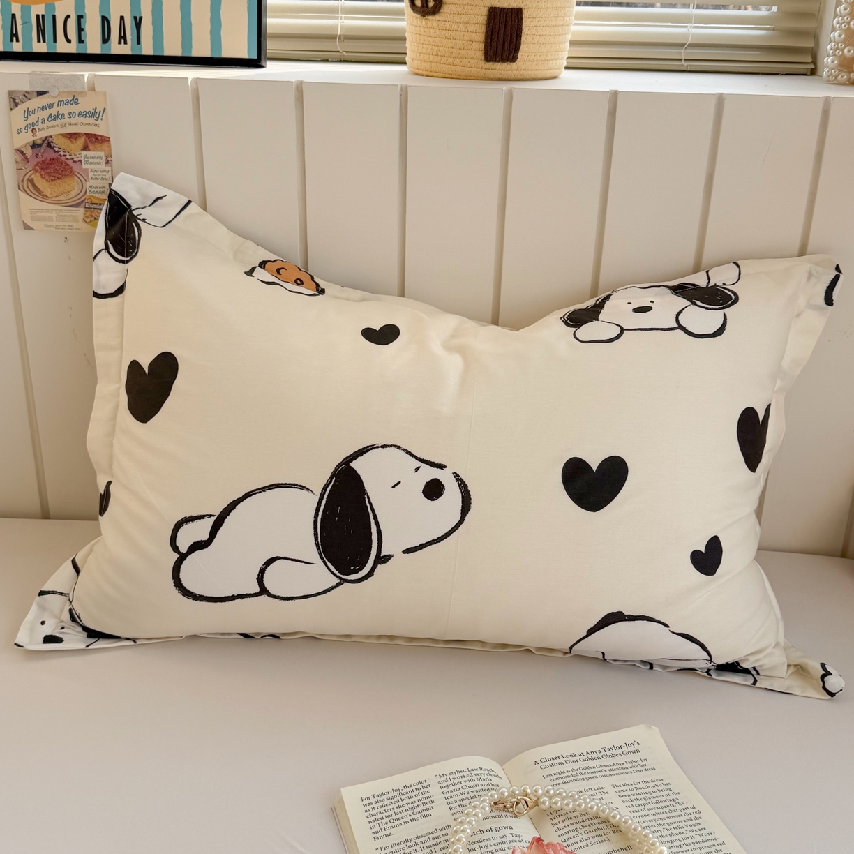 （总）百寐 2026新款13372全棉信封印花系列枕套