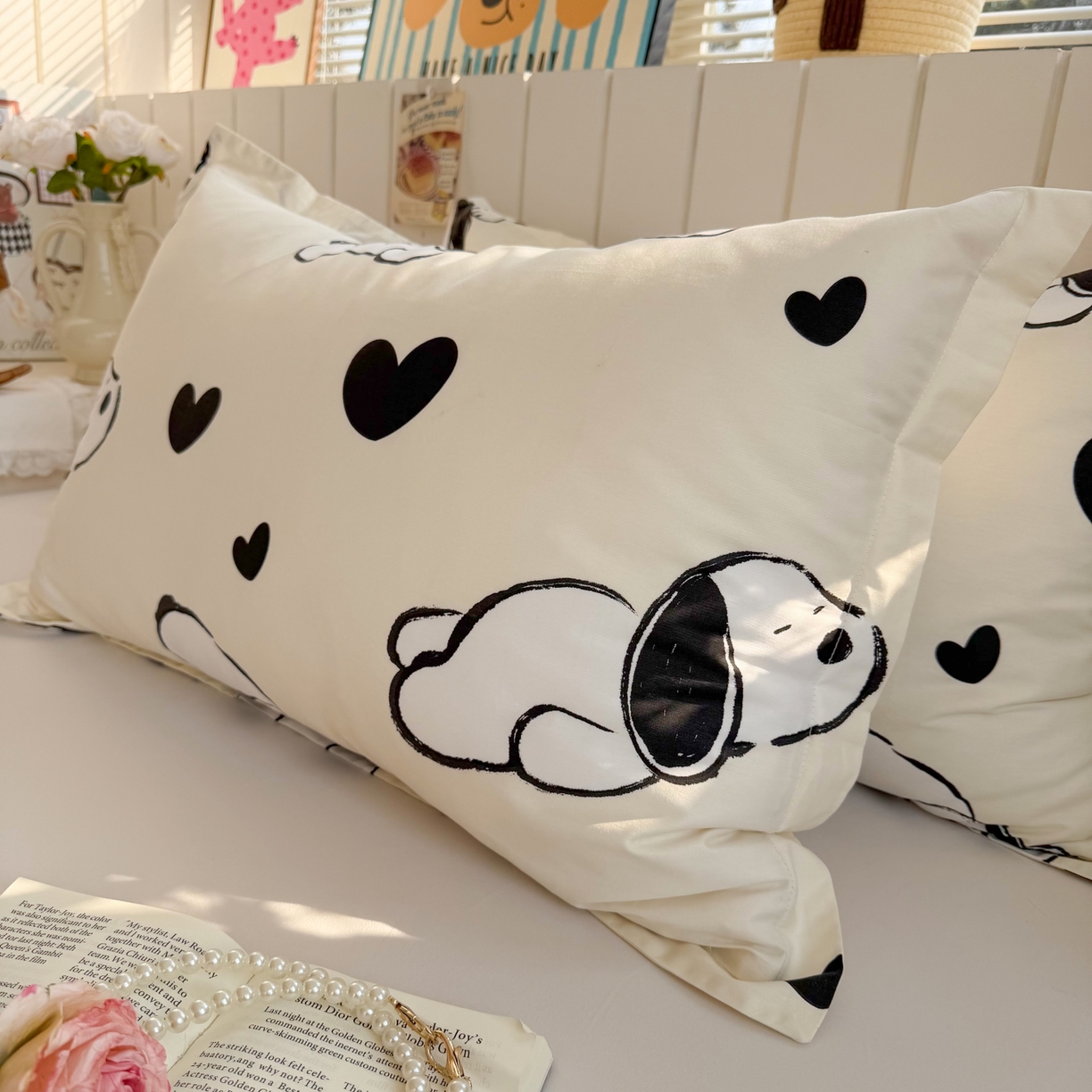 91家纺网 家纺一手货源 找家纺 （总）百寐 2026新款13372全棉信封印花系列枕套