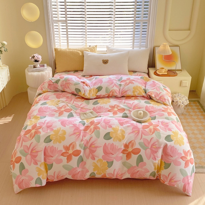 91家纺网 家纺一手货源 找家纺 （总）春皖家纺 2026高端直播热卖非遗A类全棉老粗布加厚床单款三件套-工艺款单被套