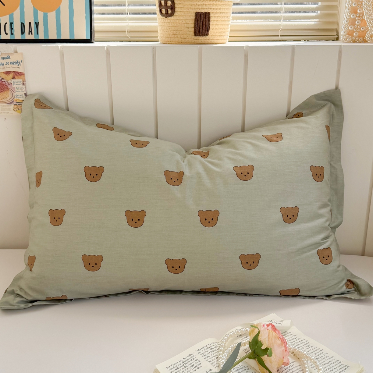 91家纺网 家纺一手货源 找家纺 （总）百寐 2026新款13372全棉信封印花系列枕套