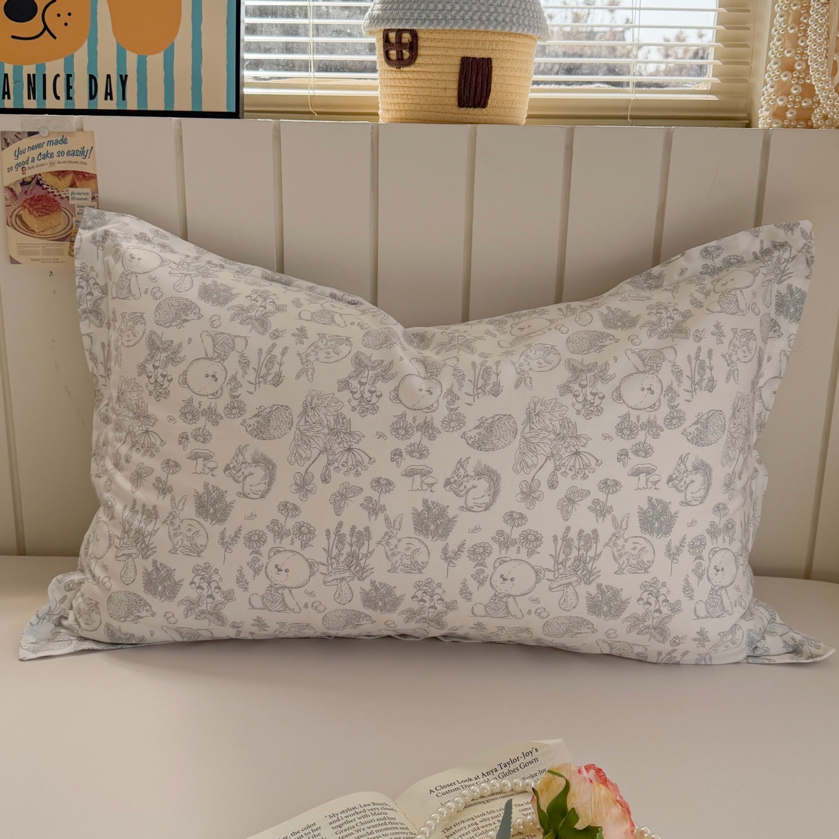 91家纺网 家纺一手货源 找家纺 （总）百寐 2026新款13372全棉信封印花系列枕套