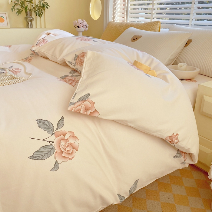 91家纺网 家纺一手货源 找家纺 春皖家纺 2026高端直播热卖非遗A类全棉老粗布加厚床单款三件套-工艺款单被套 春晓米