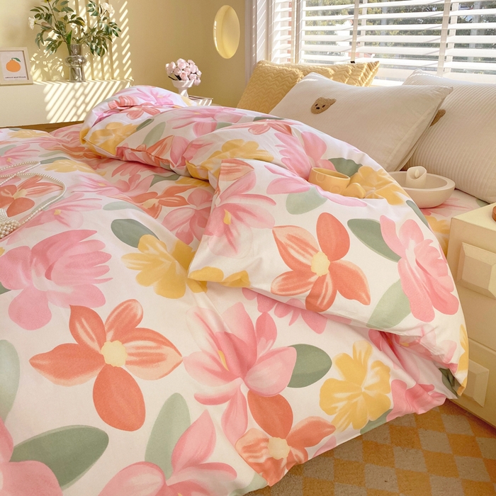 91家纺网 家纺一手货源 找家纺 春皖家纺 2026高端直播热卖非遗A类全棉老粗布加厚床单款三件套-工艺款单被套 觅恋