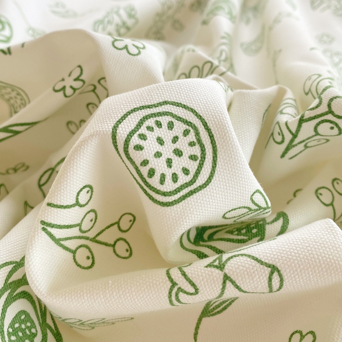 91家纺网 家纺一手货源 找家纺 春皖家纺 2026高端直播热卖非遗A类全棉老粗布加厚床单款三件套-工艺款单被套 浅韵绿