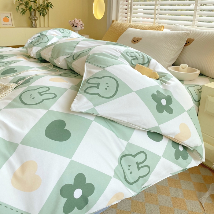 91家纺网 家纺一手货源 找家纺 春皖家纺 2026高端直播热卖非遗A类全棉老粗布加厚床单款三件套-工艺款单被套 幸运