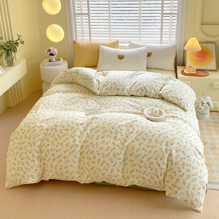 91家纺网 家纺一手货源 找家纺 春皖家纺 2026高端直播热卖非遗A类全棉老粗布加厚床单款三件套-工艺款单被套 伊兰