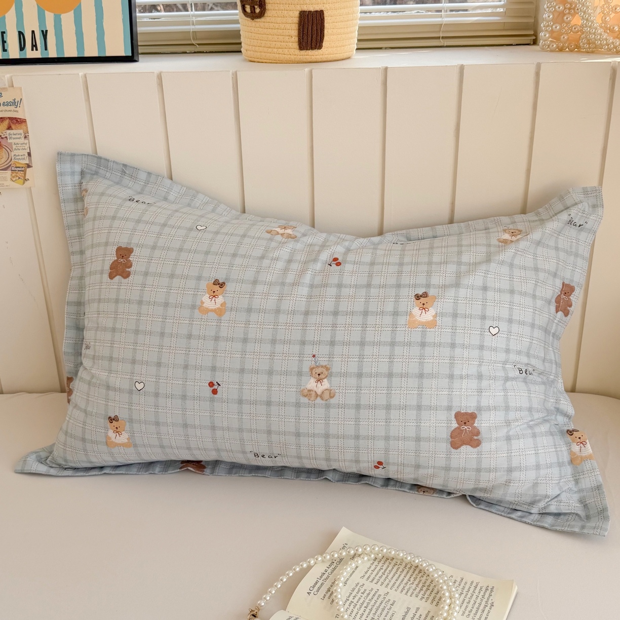 91家纺网 家纺一手货源 找家纺 （总）百寐 2026新款13372全棉信封印花系列枕套