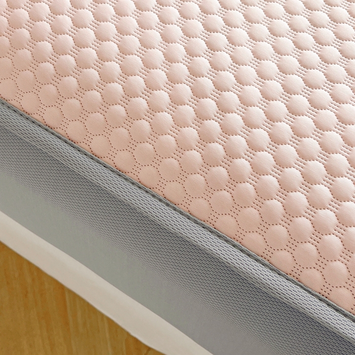 91家纺网 家纺一手货源 找家纺 邵依家纺 2026新款A类冰豆豆凉席床笠款 床笠-优雅粉