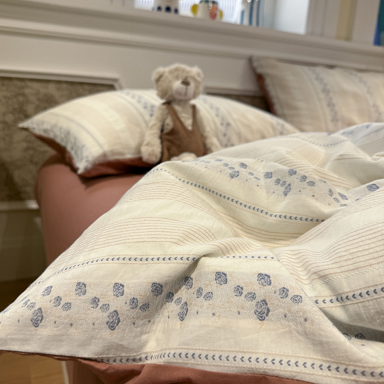 91家纺网 家纺一手货源 找家纺 （总）珺柔家纺 2026新款亲肤舒适棉麻印花四件套