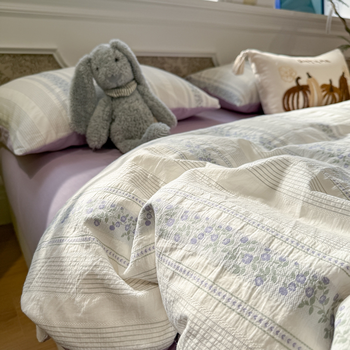 91家纺网 家纺一手货源 找家纺 （总）珺柔家纺 2026新款A版色织提花B版水洗棉四件套