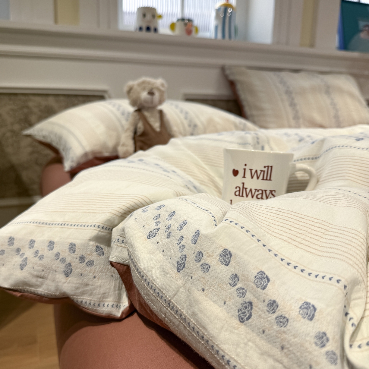 91家纺网 家纺一手货源 找家纺 （总）珺柔家纺 2026新款A版色织提花B版水洗棉四件套