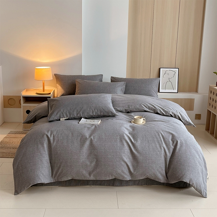 91家纺网 家纺一手货源 找家纺 （总）春皖家纺 2026高端直播热卖非遗A类全棉老粗布加厚床单款三件套-普通款四件套