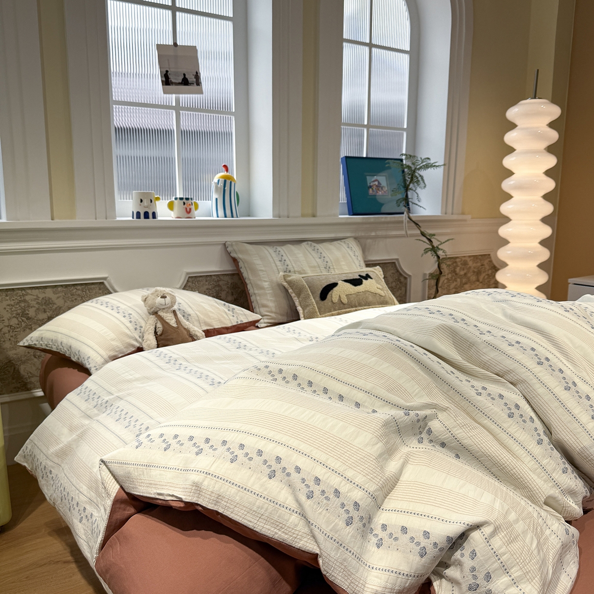 91家纺网 家纺一手货源 找家纺 （总）珺柔家纺 2026新款A版色织提花B版水洗棉四件套