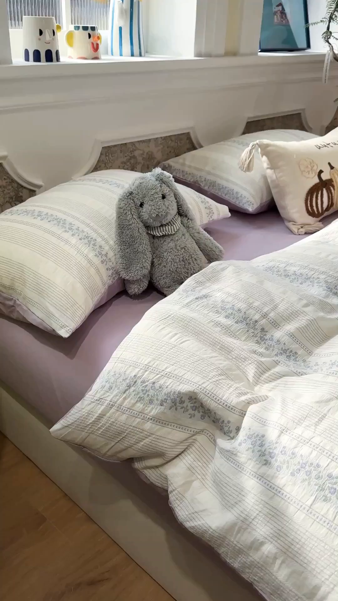 91家纺网 家纺一手货源 找家纺 珺柔家纺 2026新款A版色织提花B版水洗棉四件套 晚棠