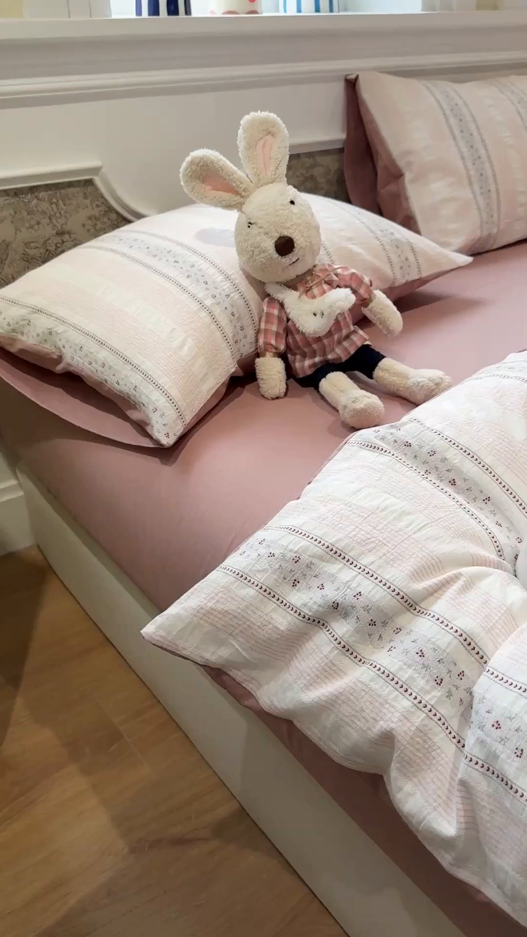 91家纺网 家纺一手货源 找家纺 珺柔家纺 2026新款A版色织提花B版水洗棉四件套 芳菲