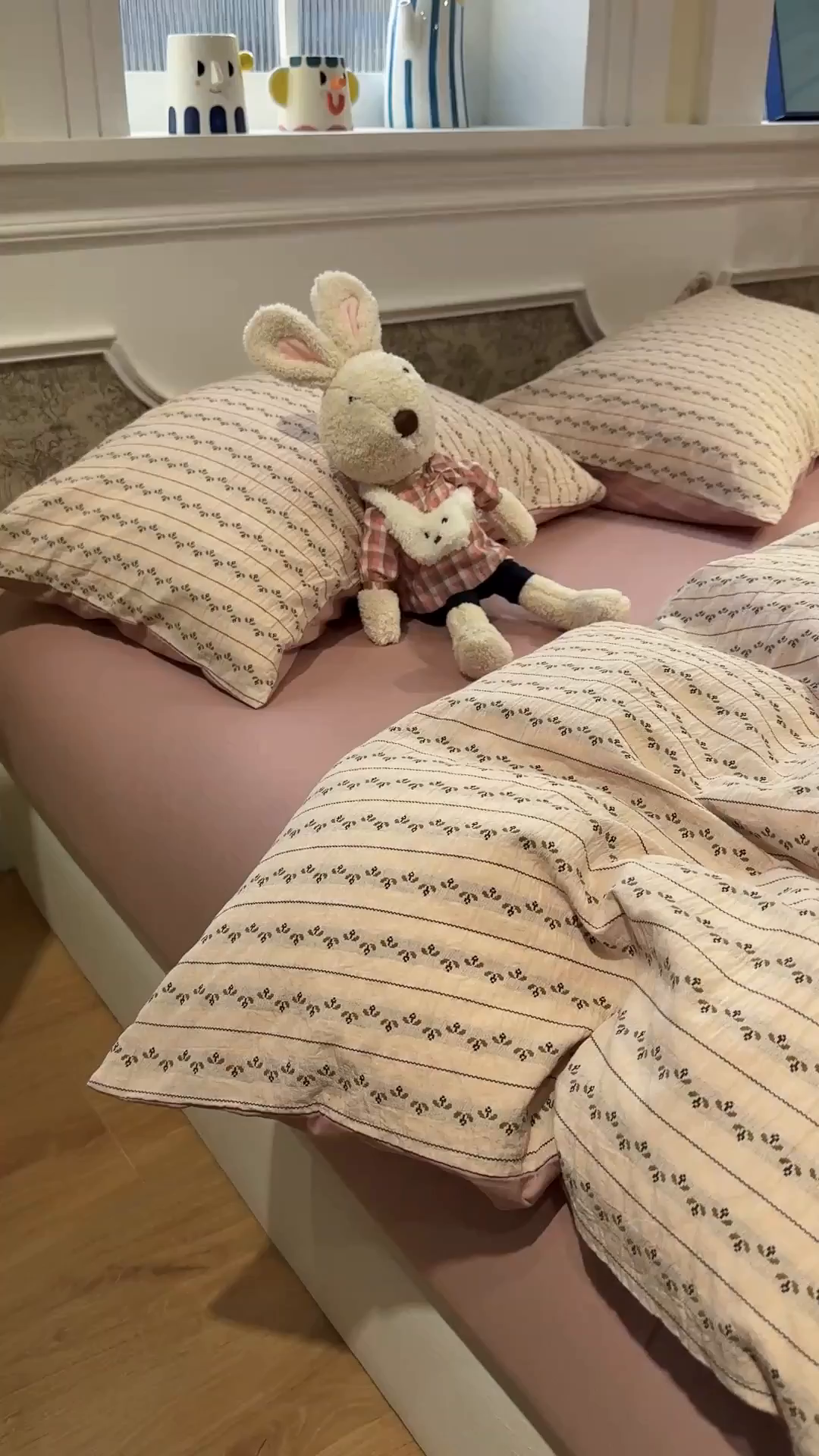 91家纺网 家纺一手货源 找家纺 珺柔家纺 2026新款A版色织提花B版水洗棉四件套 星梅