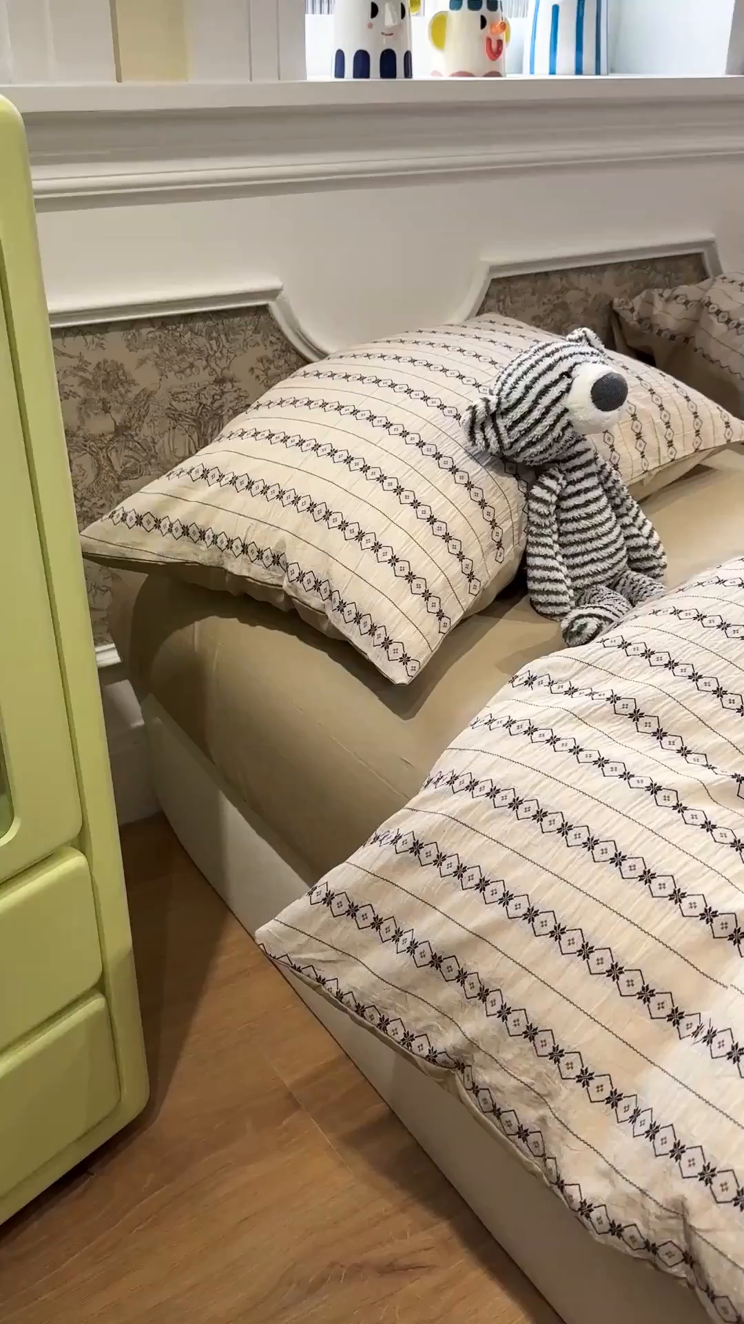 91家纺网 家纺一手货源 找家纺 珺柔家纺 2026新款A版色织提花B版水洗棉四件套 星恋奶咖