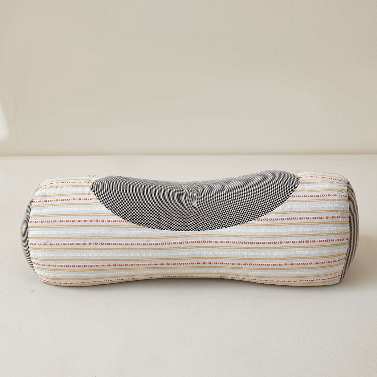 91家纺网 家纺一手货源 找家纺 小桃姐家纺 2025新款全棉纯棉圆柱荞麦枕护颈椎元宝枕枕头枕芯 A1全棉圆柱荞麦枕-【米兰】