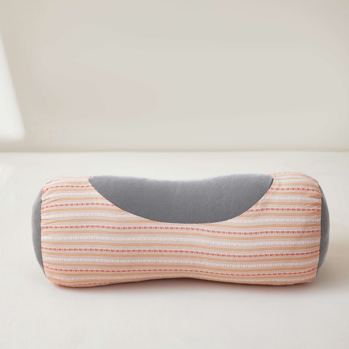 91家纺网 家纺一手货源 找家纺 小桃姐家纺 2025新款全棉纯棉圆柱荞麦枕护颈椎元宝枕枕头枕芯 A1全棉圆柱荞麦枕-【粉色】