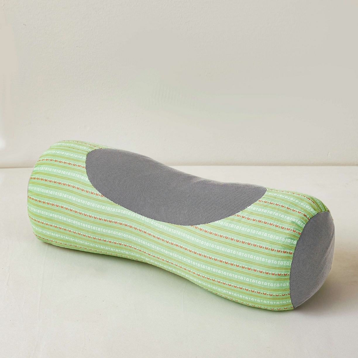 91家纺网 家纺一手货源 找家纺 小桃姐家纺 2025新款全棉纯棉圆柱荞麦枕护颈椎元宝枕枕头枕芯 A1全棉圆柱荞麦枕-【绿色】