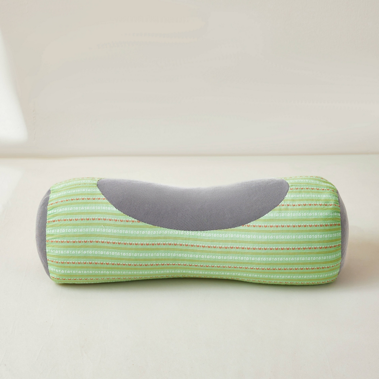 91家纺网 家纺一手货源 找家纺 小桃姐家纺 2025新款全棉纯棉圆柱荞麦枕护颈椎元宝枕枕头枕芯 A1全棉圆柱荞麦枕-【绿色】