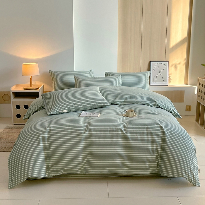 91家纺网 家纺一手货源 找家纺 （总）春皖家纺 2026高端直播热卖非遗A类全棉老粗布加厚床单款三件套-普通款四件套