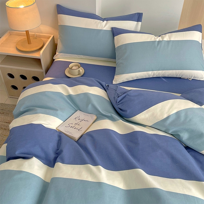 91家纺网 家纺一手货源 找家纺 春皖家纺 2026高端直播热卖非遗A类全棉老粗布加厚床单款三件套-普通款四件套 明治