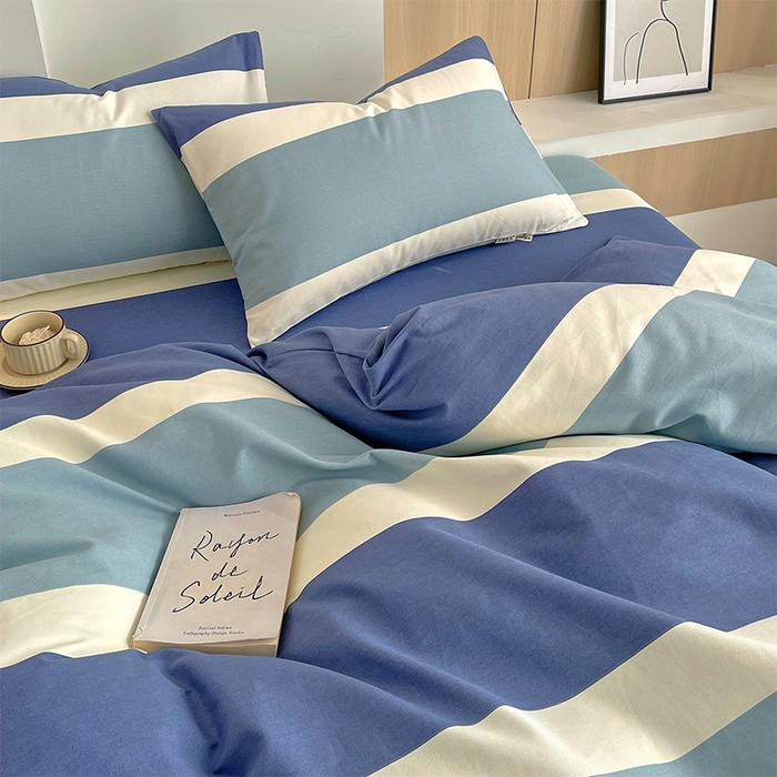 91家纺网 家纺一手货源 找家纺 春皖家纺 2026高端直播热卖非遗A类全棉老粗布加厚床单款三件套-普通款四件套 明治