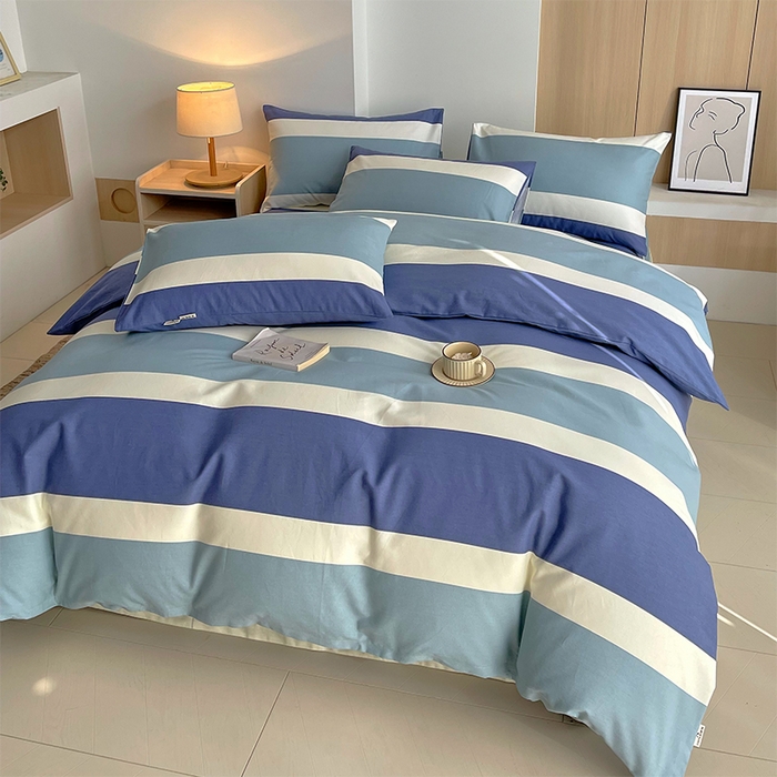 91家纺网 家纺一手货源 找家纺 春皖家纺 2026高端直播热卖非遗A类全棉老粗布加厚床单款三件套-普通款四件套 明治