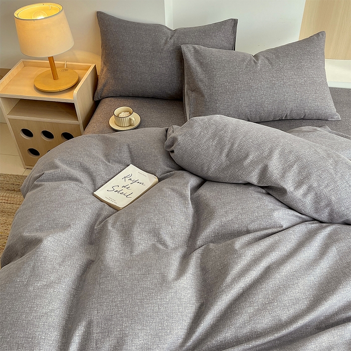 91家纺网 家纺一手货源 找家纺 春皖家纺 2026高端直播热卖非遗A类全棉老粗布加厚床单款三件套-普通款四件套 墨攻