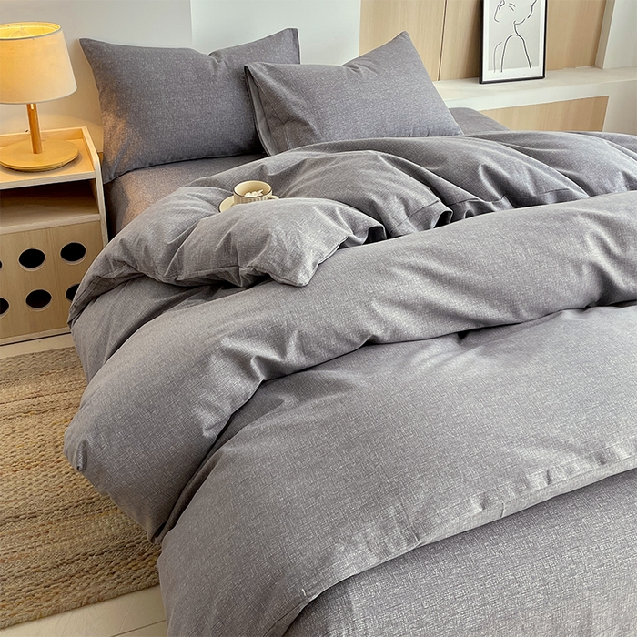 91家纺网 家纺一手货源 找家纺 春皖家纺 2026高端直播热卖非遗A类全棉老粗布加厚床单款三件套-普通款四件套 墨攻