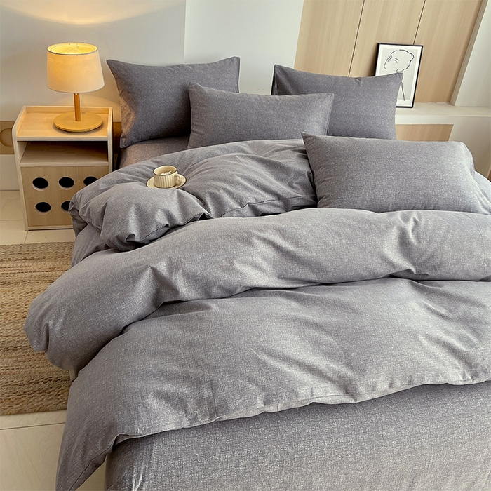 91家纺网 家纺一手货源 找家纺 春皖家纺 2026高端直播热卖非遗A类全棉老粗布加厚床单款三件套-普通款四件套 墨攻