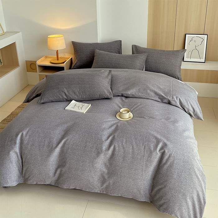 91家纺网 家纺一手货源 找家纺 春皖家纺 2026高端直播热卖非遗A类全棉老粗布加厚床单款三件套-普通款四件套 墨攻