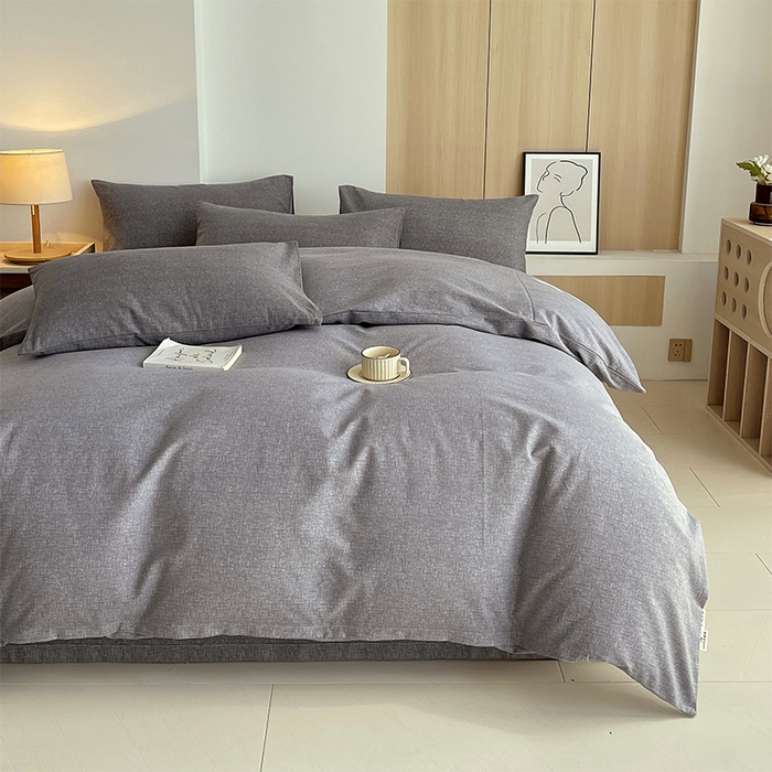 91家纺网 家纺一手货源 找家纺 春皖家纺 2026高端直播热卖非遗A类全棉老粗布加厚床单款三件套-普通款四件套 墨攻