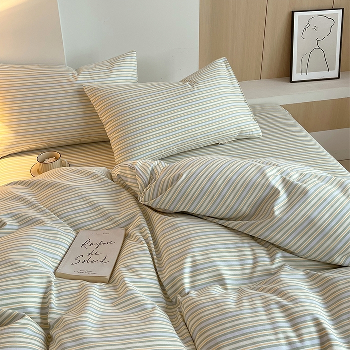 91家纺网 家纺一手货源 找家纺 春皖家纺 2026高端直播热卖非遗A类全棉老粗布加厚床单款三件套-普通款四件套 琴南