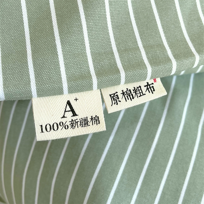 91家纺网 家纺一手货源 找家纺 春皖家纺 2026高端直播热卖非遗A类全棉老粗布加厚床单款三件套-普通款四件套 细川绿
