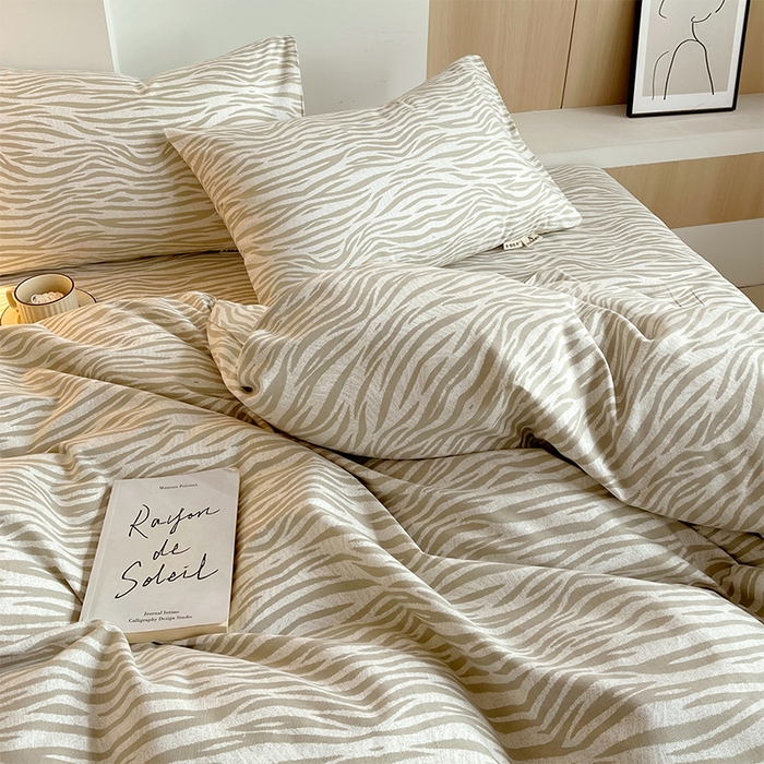 91家纺网 家纺一手货源 找家纺 春皖家纺 2026高端直播热卖非遗A类全棉老粗布加厚床单款三件套-普通款四件套 星野纹米