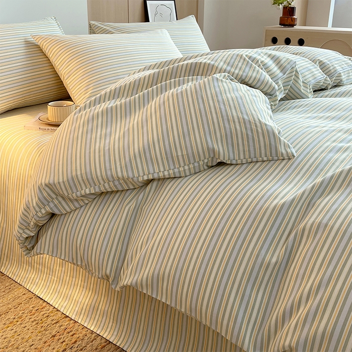 91家纺网 家纺一手货源 找家纺 （总）春皖家纺 2026高端直播热卖非遗A类全棉老粗布加厚床单款三件套-普通款单被套