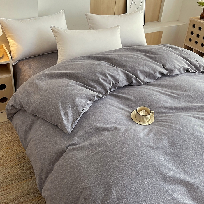 91家纺网 家纺一手货源 找家纺 春皖家纺 2026高端直播热卖非遗A类全棉老粗布加厚床单款三件套-普通款单被套 墨攻