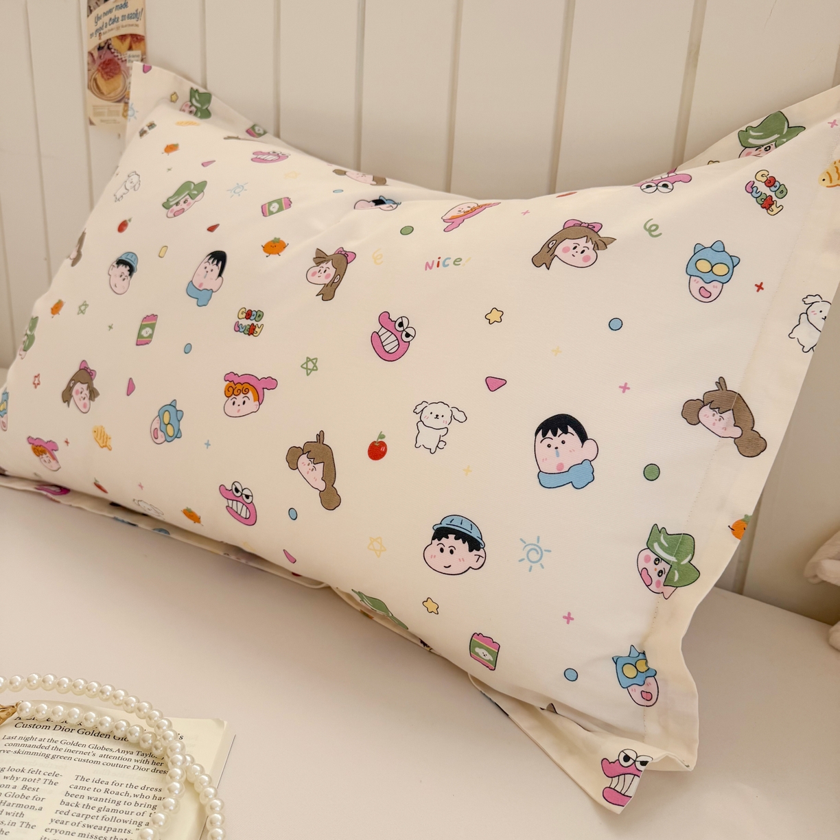 91家纺网 家纺一手货源 找家纺 百寐 2026新款13372全棉信封印花系列枕套 新新一家