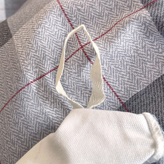 91家纺网 家纺一手货源 找家纺 春皖家纺 2026高端直播热卖非遗A类全棉老粗布加厚床单款三件套-普通款单被套 田格